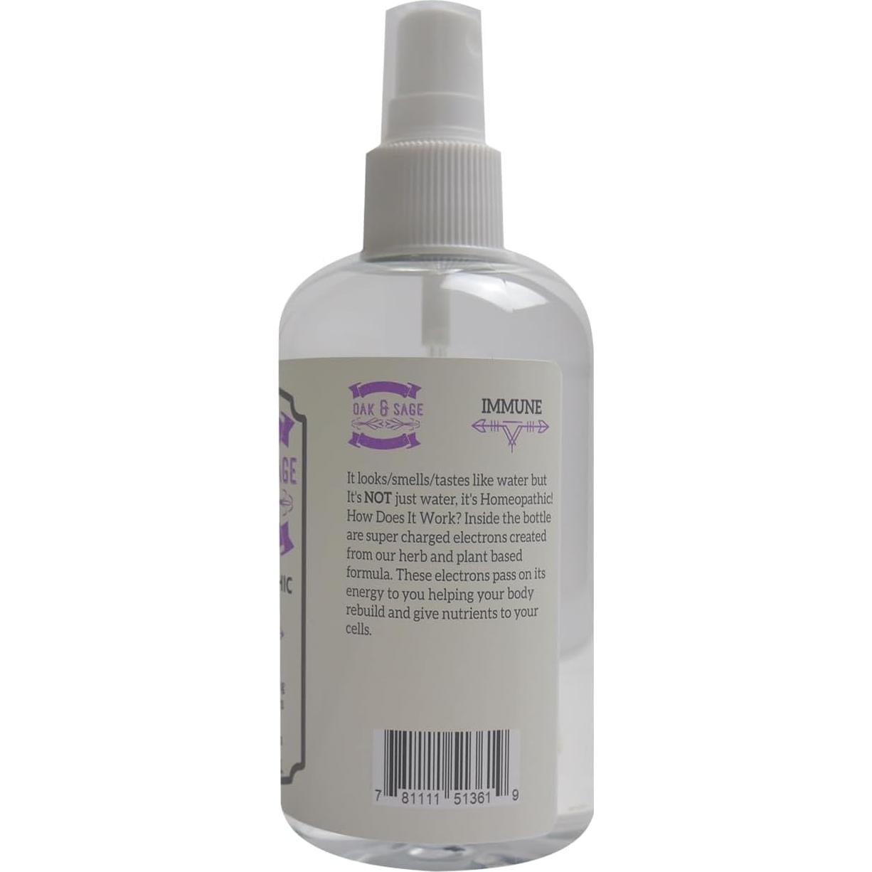 OAK & SAGE Inmunológico Homeopático 226.8ml Sin Fragancia