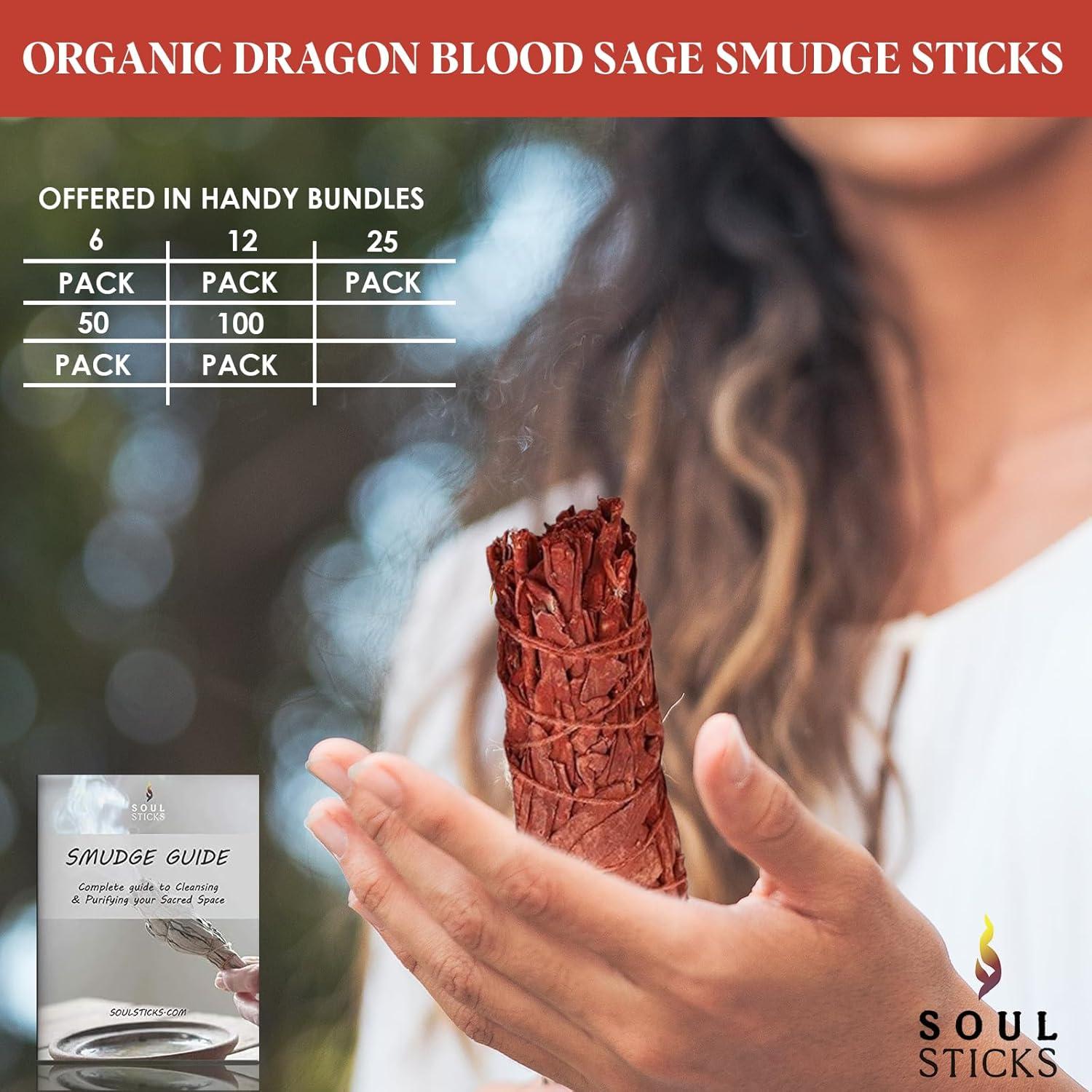 Palos de Salvia de Sangre de Dragón Soul Sticks - 50 Unidades