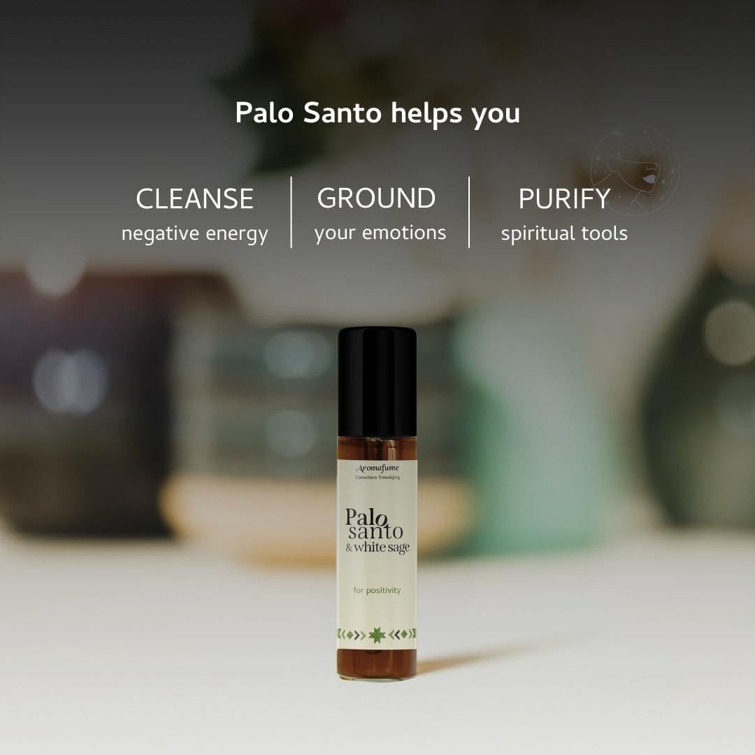 Aceite Esencial Roll-On Palo Santo y Salvia Blanca 10ml Aromafume