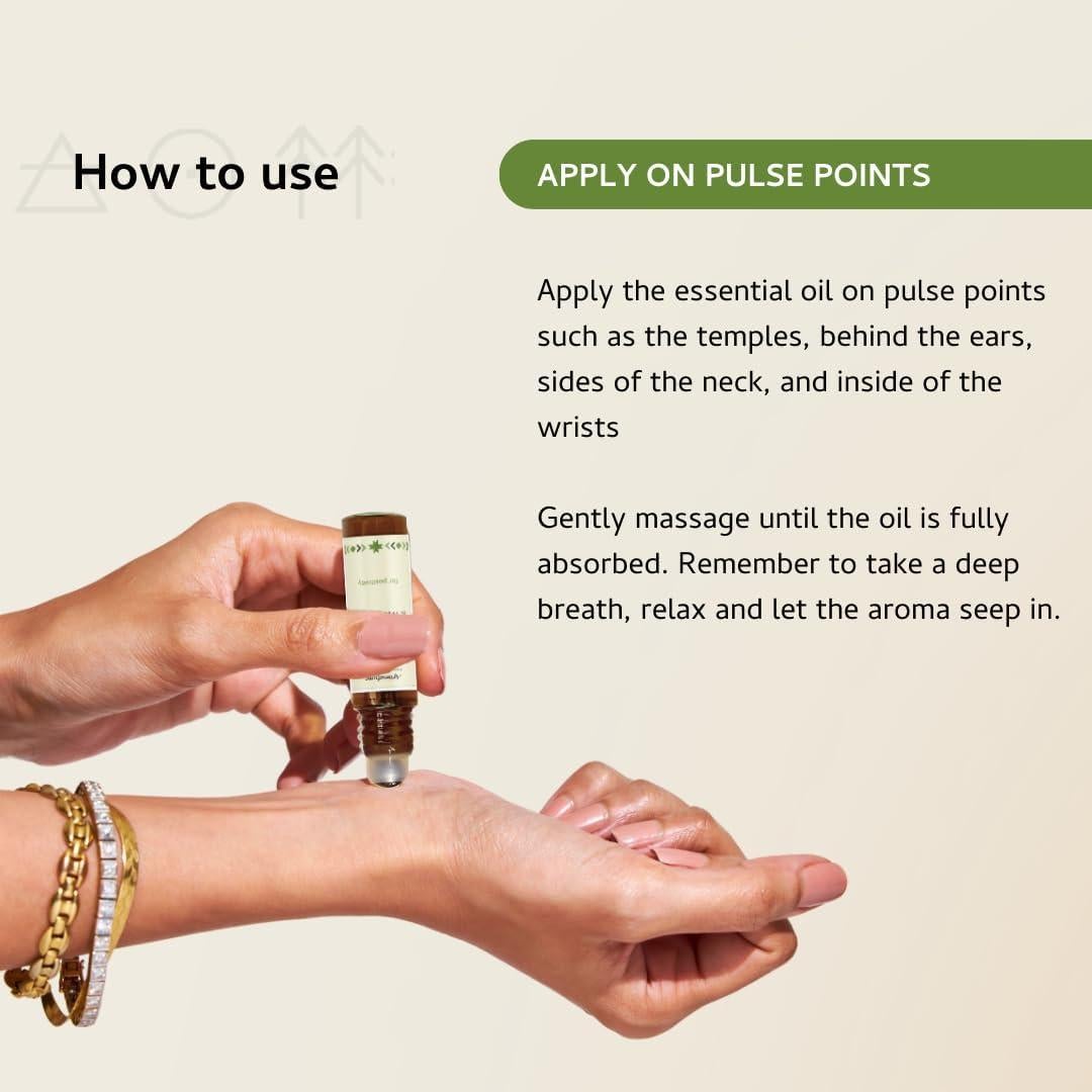 Aceite Esencial Roll-On Palo Santo y Salvia Blanca 10ml Aromafume