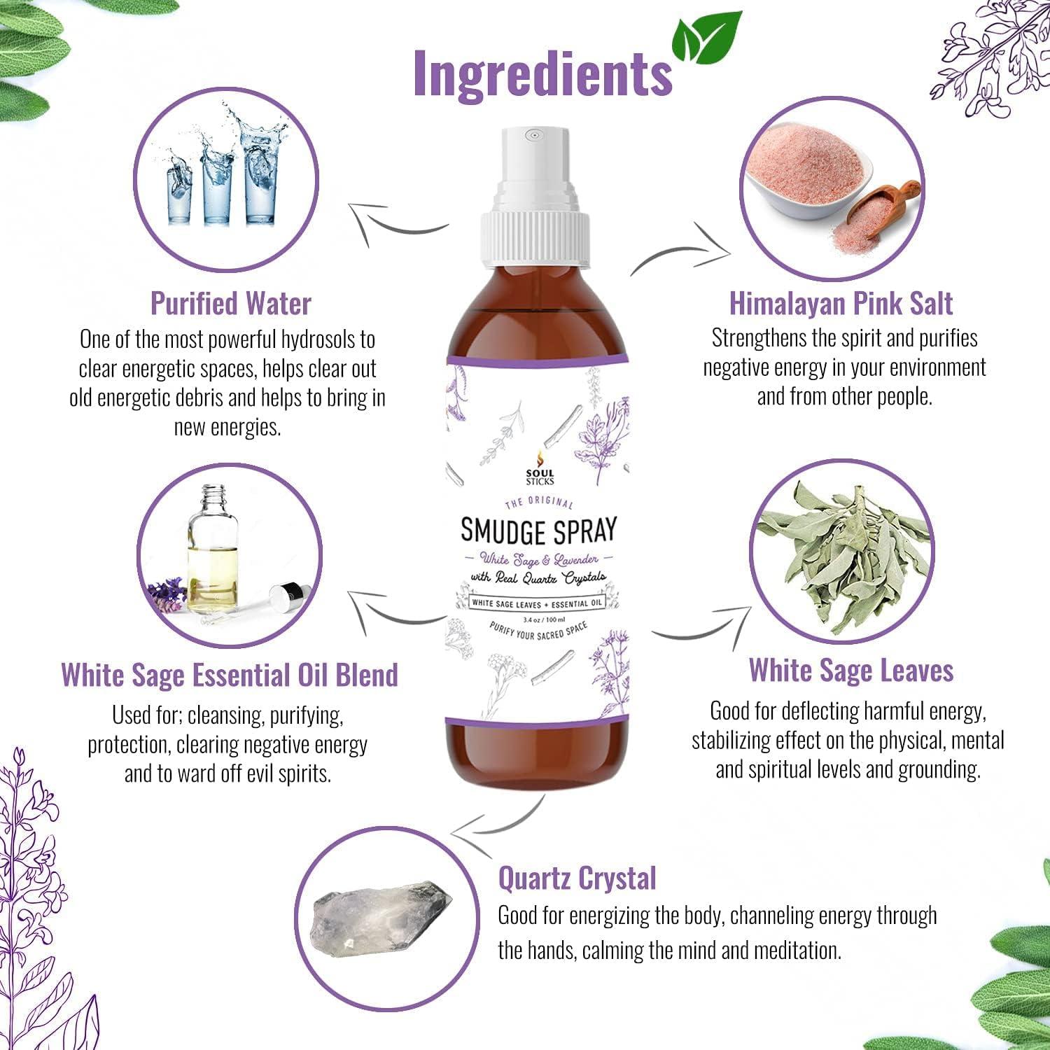 Kit de Humo Soul Sticks 3 Piezas - Salvia Blanca y Lavanda