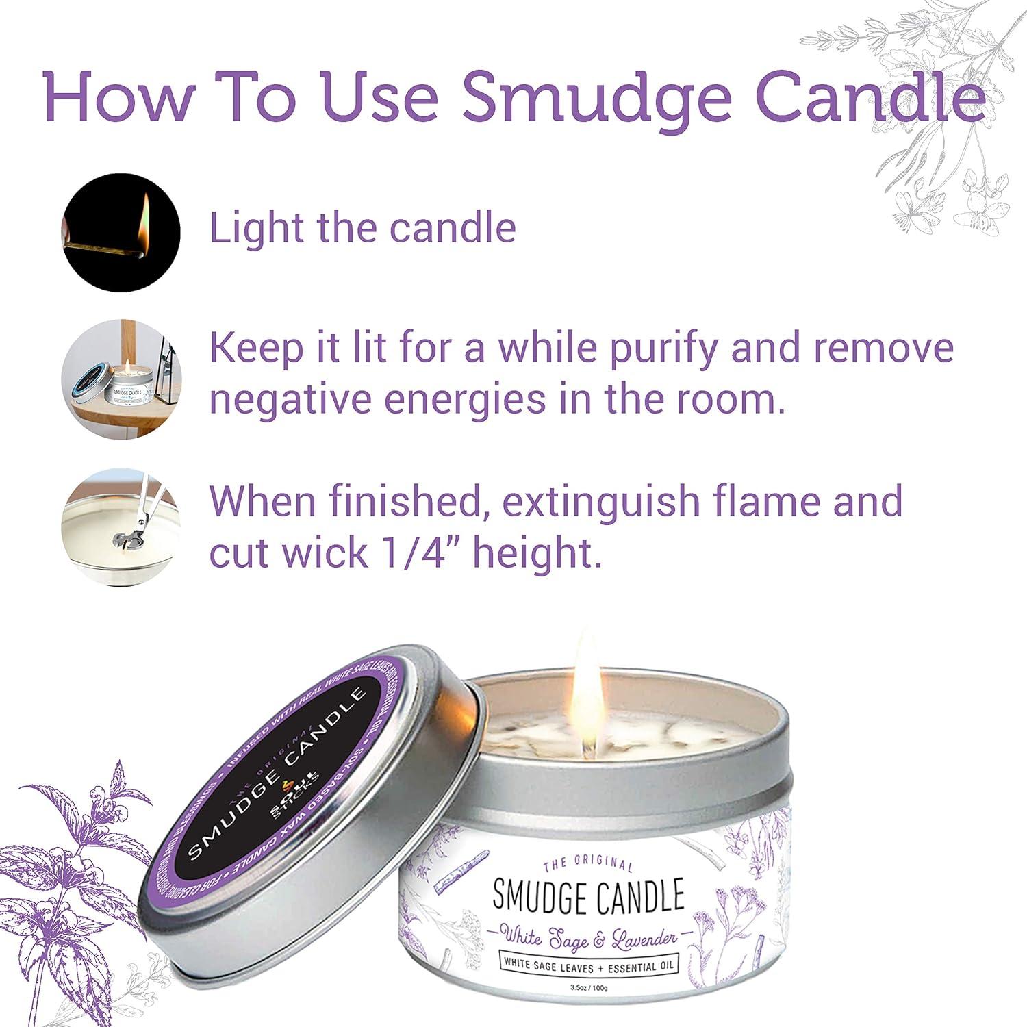 Kit de Humo Soul Sticks 3 Piezas - Salvia Blanca y Lavanda