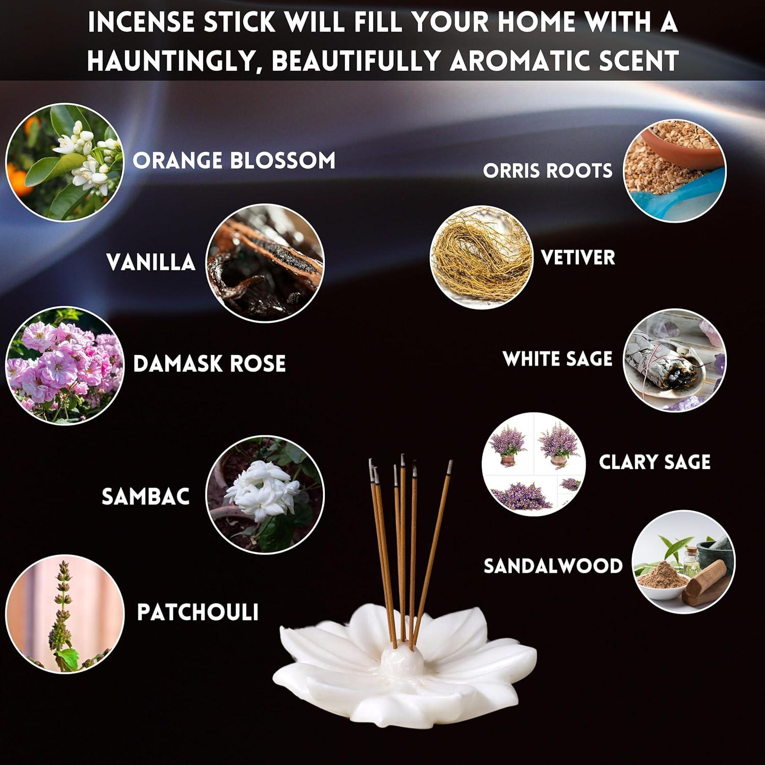 Varitas de Incienso Alaysom Salvia Blanca - Paquete de 4 Fragancias