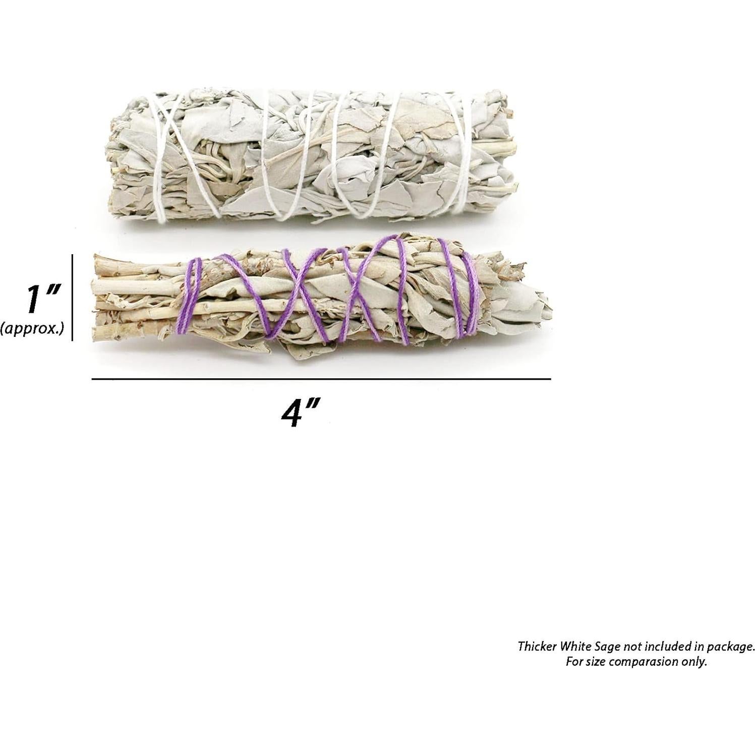 Paquete de 5 Palitos de Salvia Blanca Mini Soul Sticks 10 cm