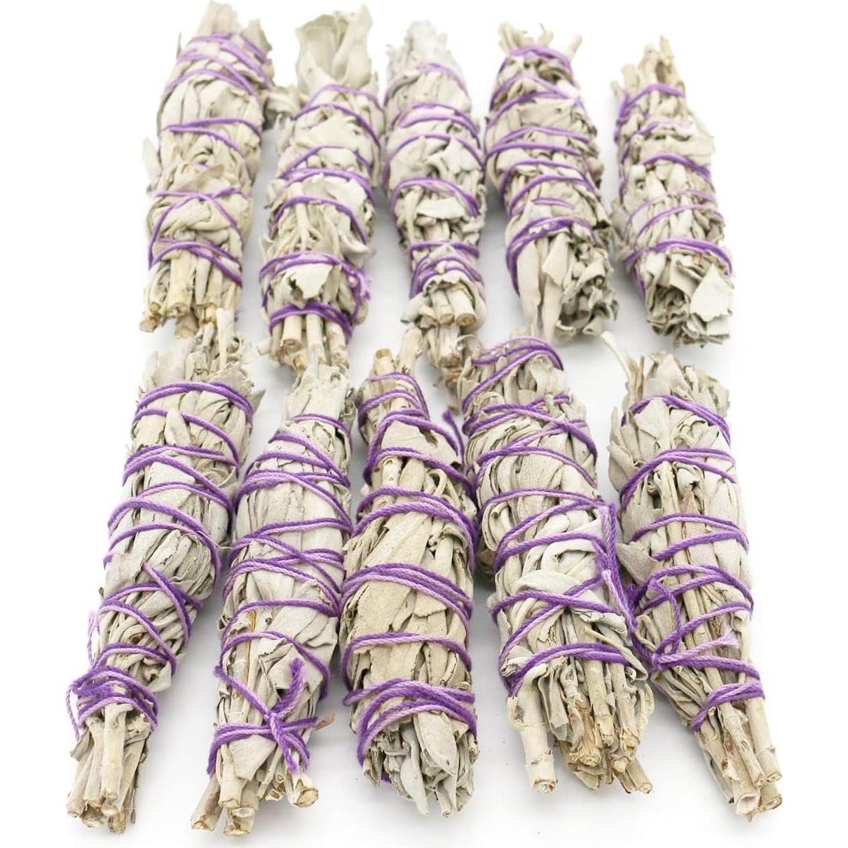 Paquete de 5 Palitos de Salvia Blanca Mini Soul Sticks 10 cm