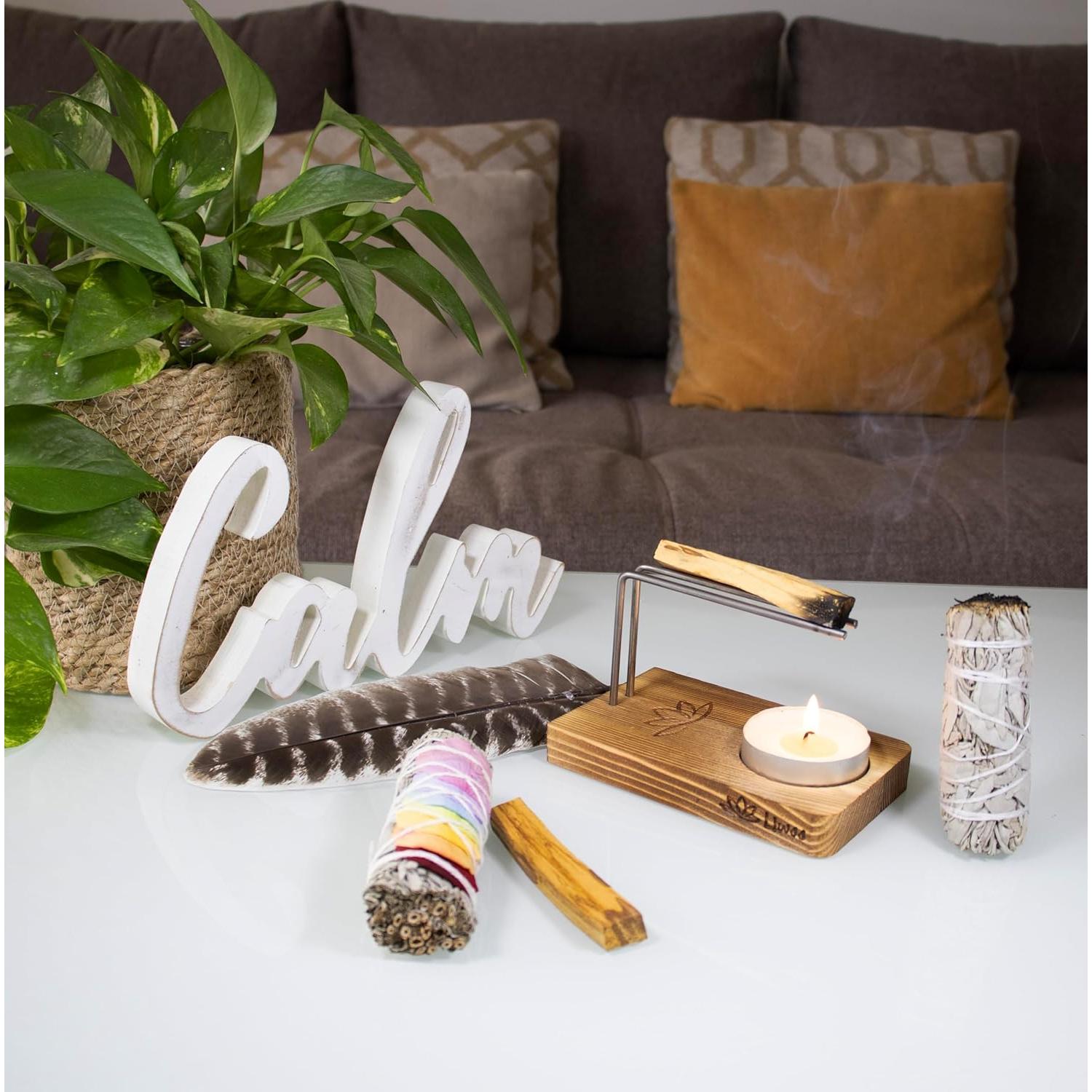 Kit de Sahumerio Liwss con Salvia Blanca y Palo Santo