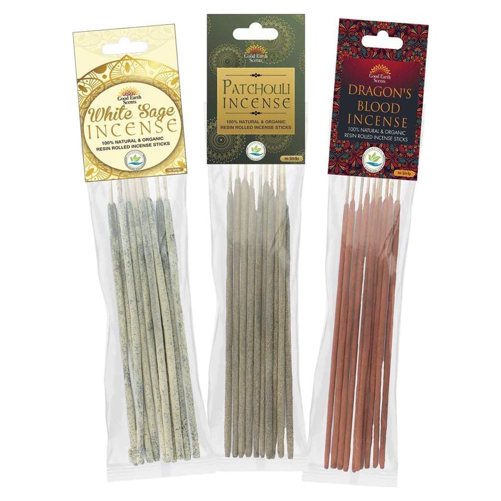 Varitas de Incienso Natural Dhupa - Set de 3 Aromas 100g
