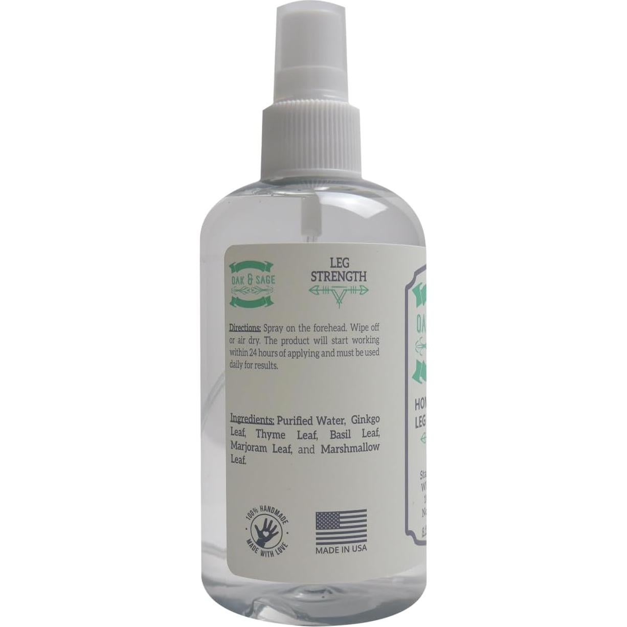 OAK & SAGE Fuerza de Piernas Homeopática 226.8ml Sin Fragancia