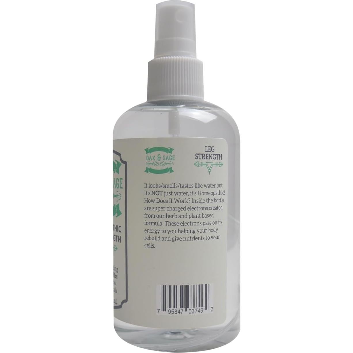 OAK & SAGE Fuerza de Piernas Homeopática 226.8ml Sin Fragancia