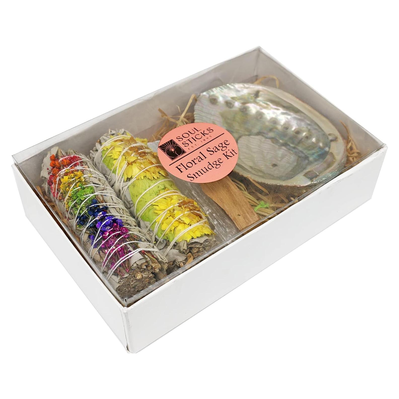 Kit de Humo Soul Sticks | 2 Varitas Salvia Floral + Palo Santo