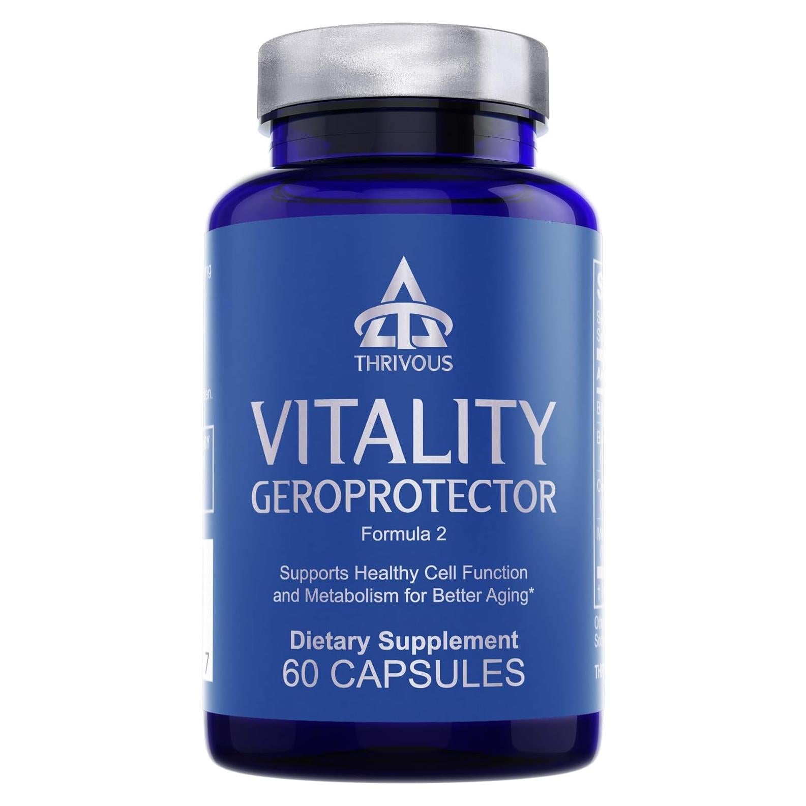 Suplemento Geroprotector Thrivous Vitality - 60 Cápsulas