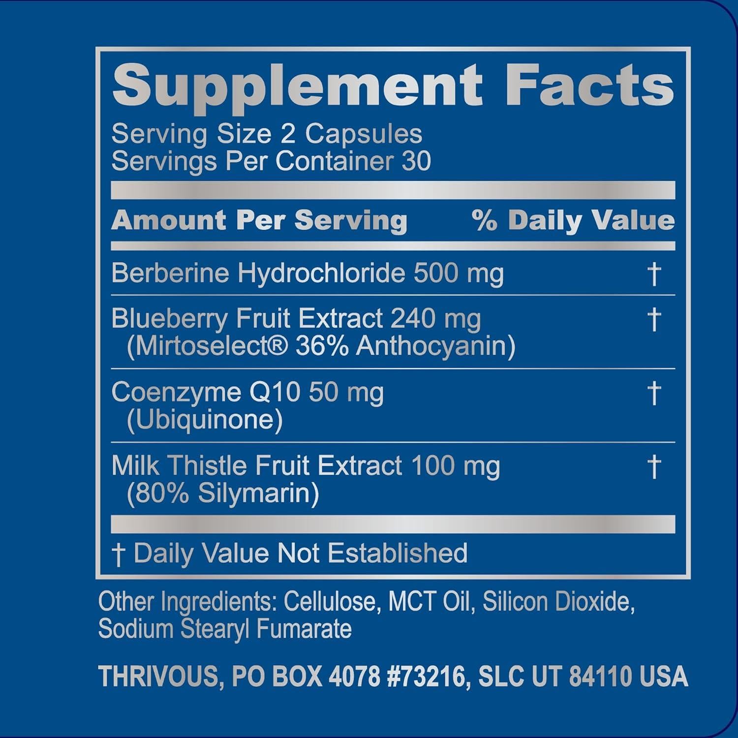 Suplemento Geroprotector Thrivous Vitality - 60 Cápsulas