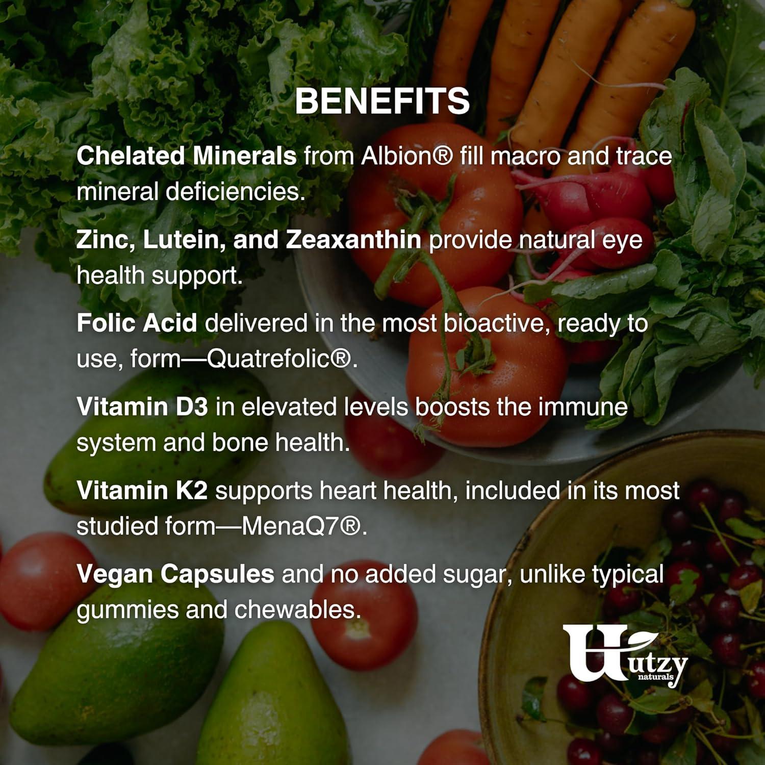 Multi-Nutriente Utzy Naturals 180 Cápsulas Antioxidantes