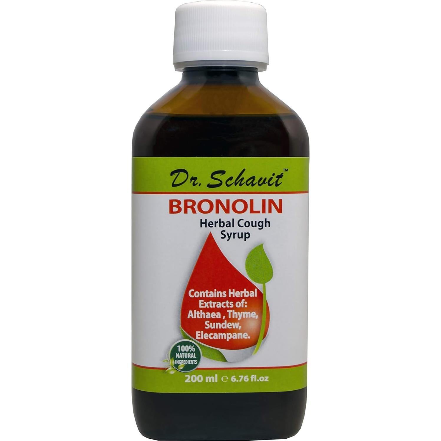 Jarabe Herbal para la Tos BRONOLIN 200ml - 100% Natural