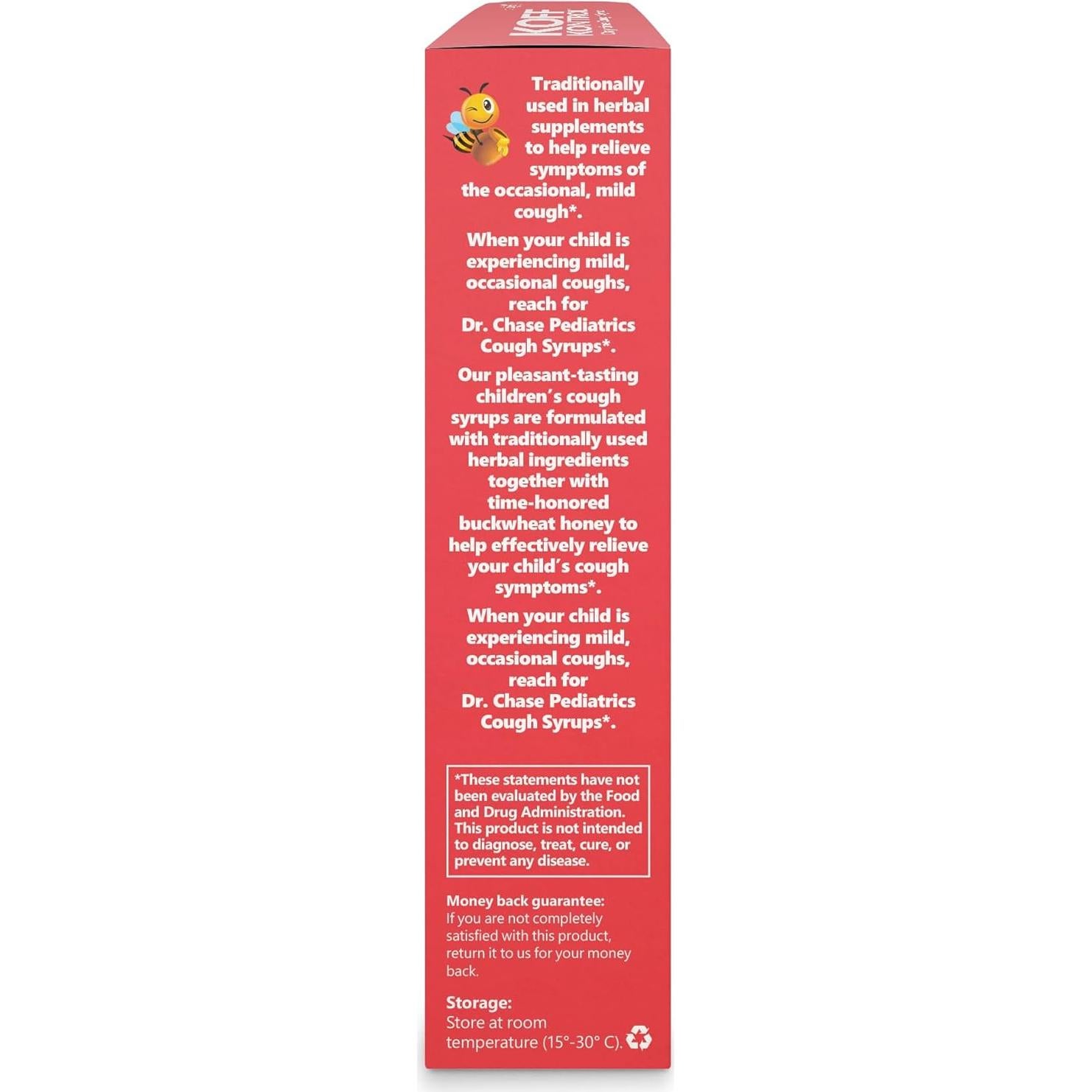 Jarabe para la tos Dr. Chase Koff Kontrol 143.3 g Niños