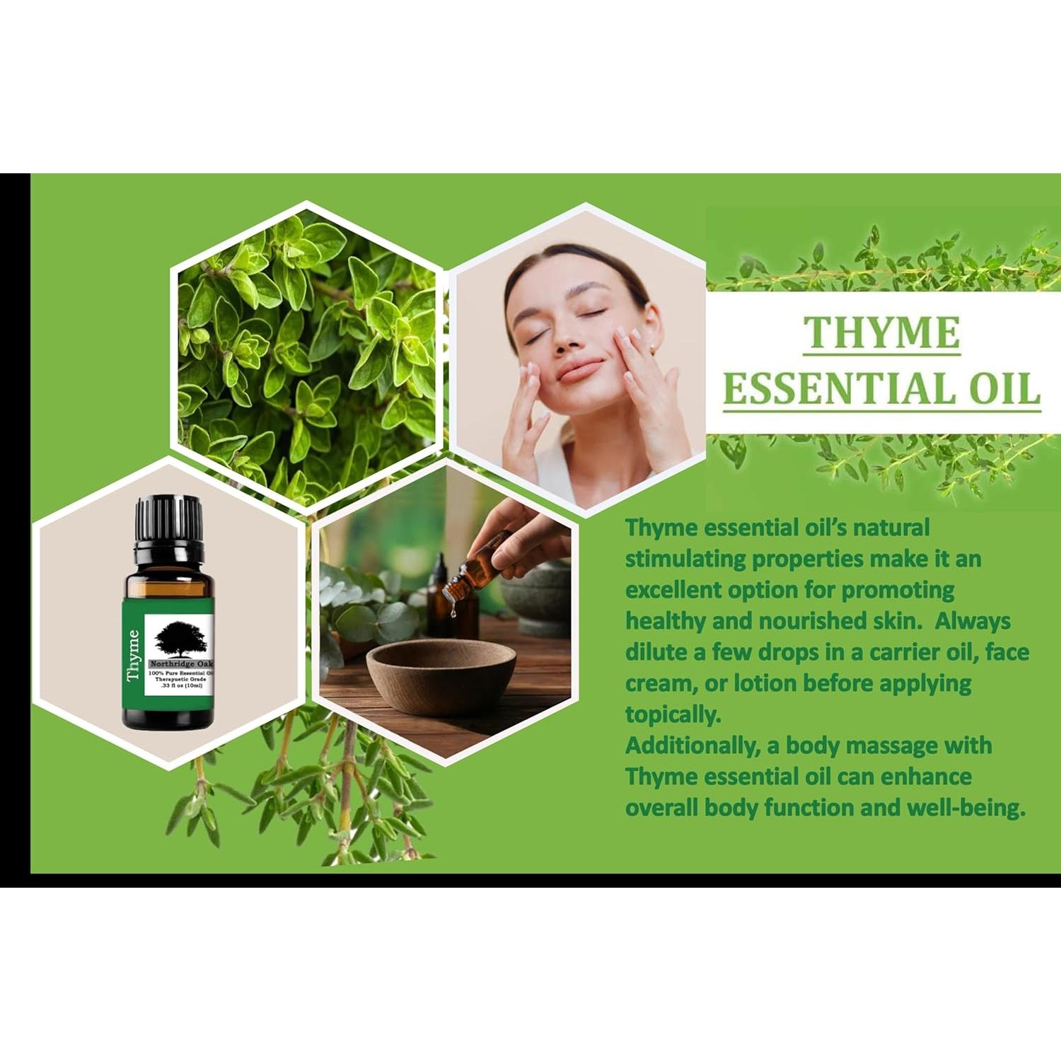 Aceite Esencial de Tomillo 100% Puro Northridge Oak 30ml