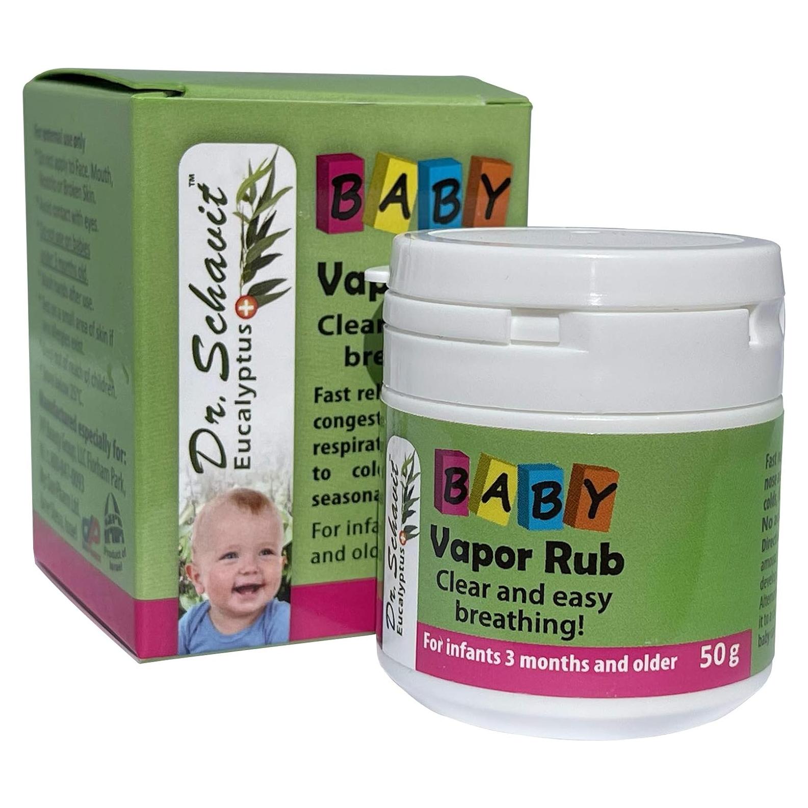 Bálsamo Vapor para Bebés Dr. Schavit 56.7g - Alivio Congestión