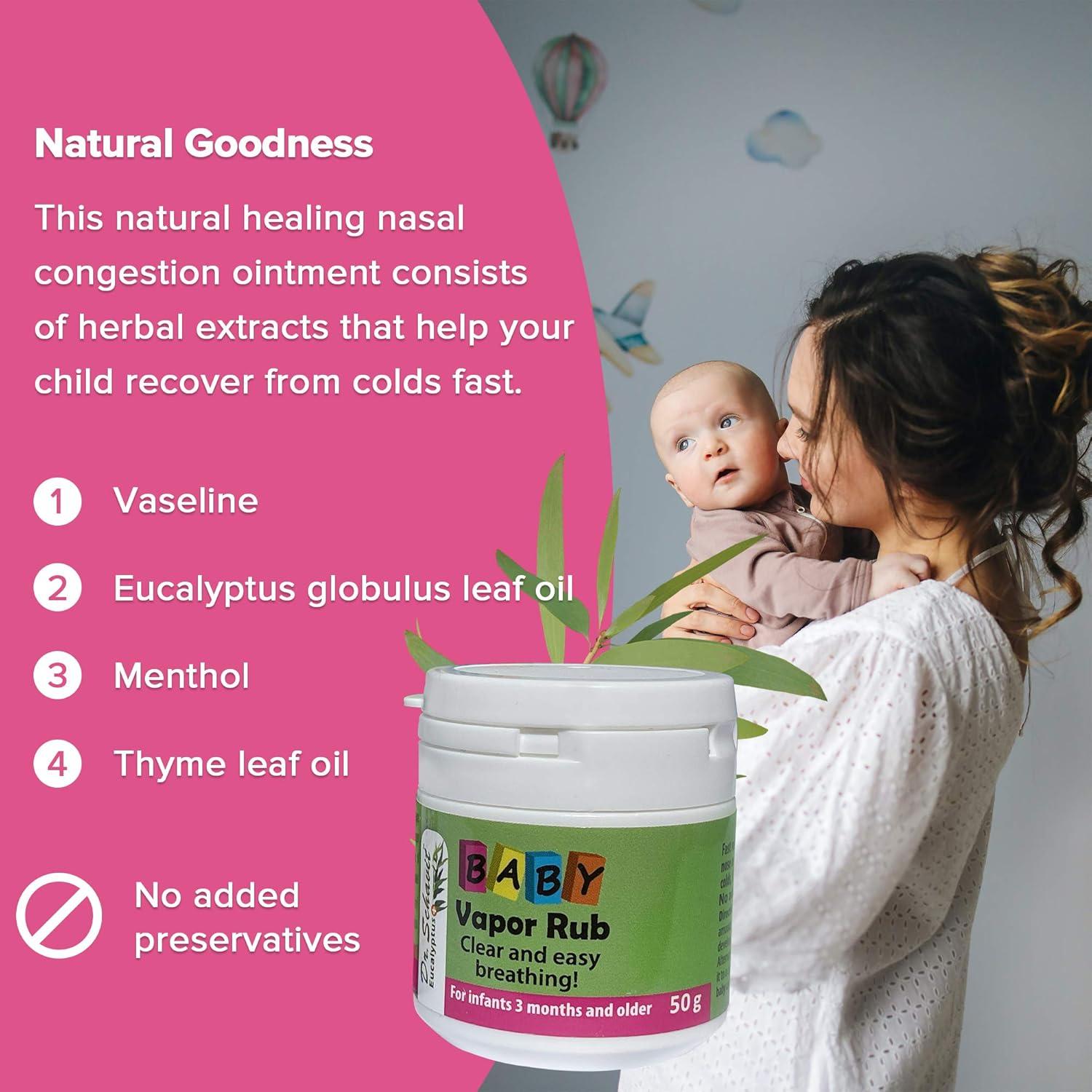 Bálsamo Vapor para Bebés Dr. Schavit 56.7g - Alivio Congestión