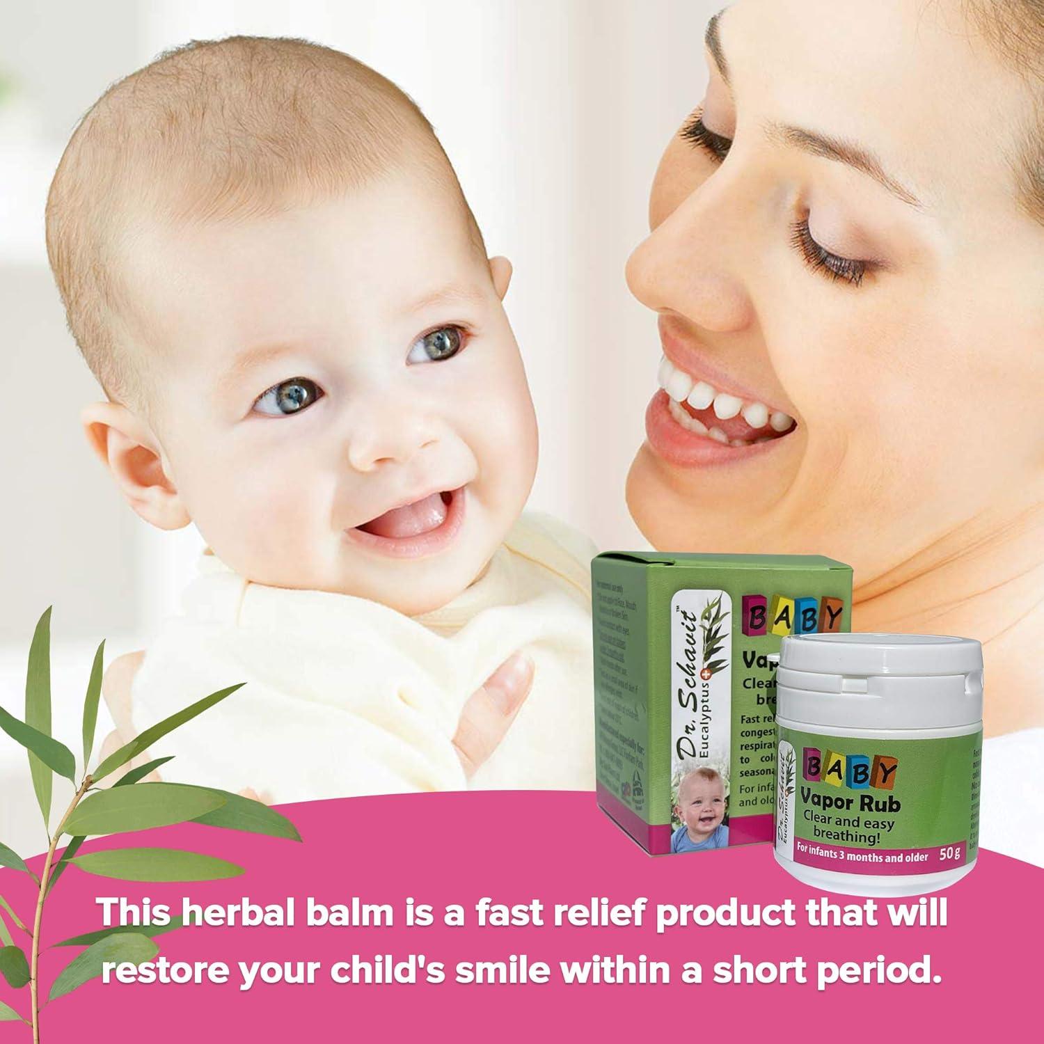 Bálsamo Vapor para Bebés Dr. Schavit 56.7g - Alivio Congestión