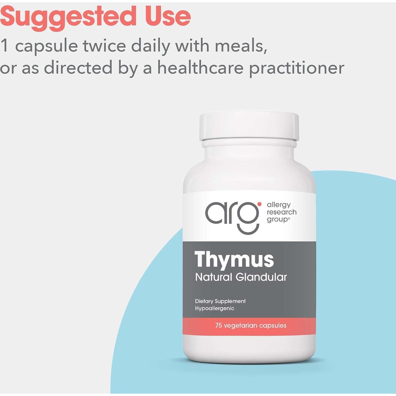 Suplemento de Timo 1000mg Grupo de Investigación de Alergias - 75 Cápsulas