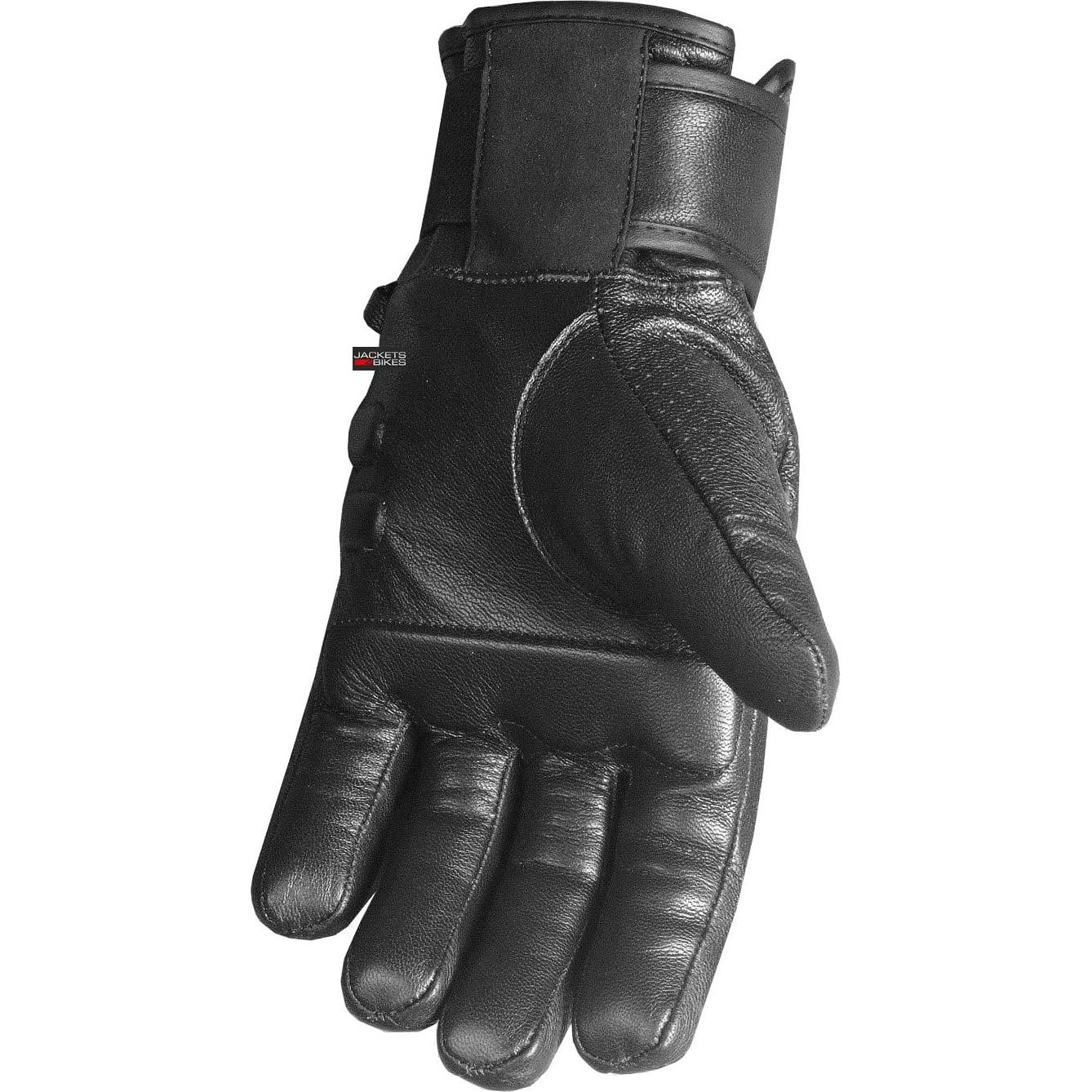 Guantes de Moto Cuero Hombre TorqueFist G95 Negro Acolchados