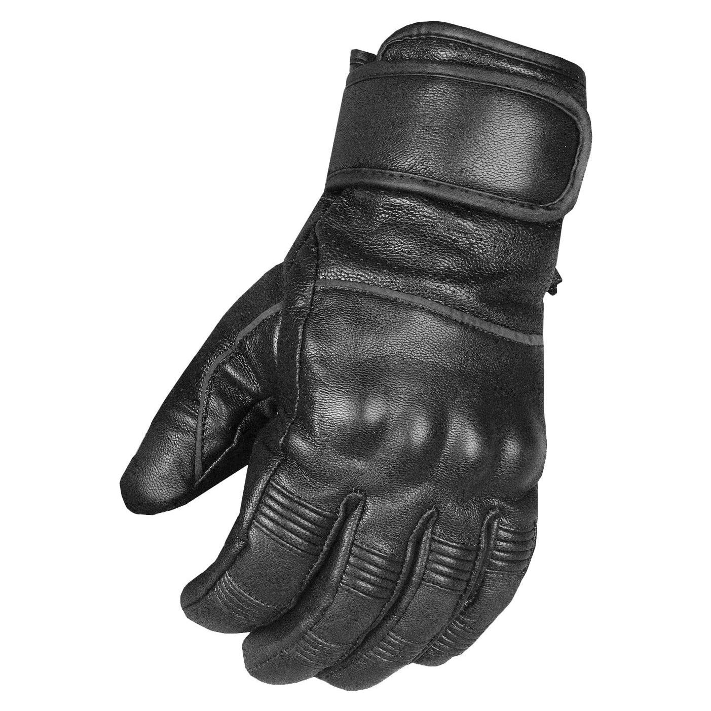 Guantes de Moto Cuero Hombre Jackets 4 Bikes G95 Negro