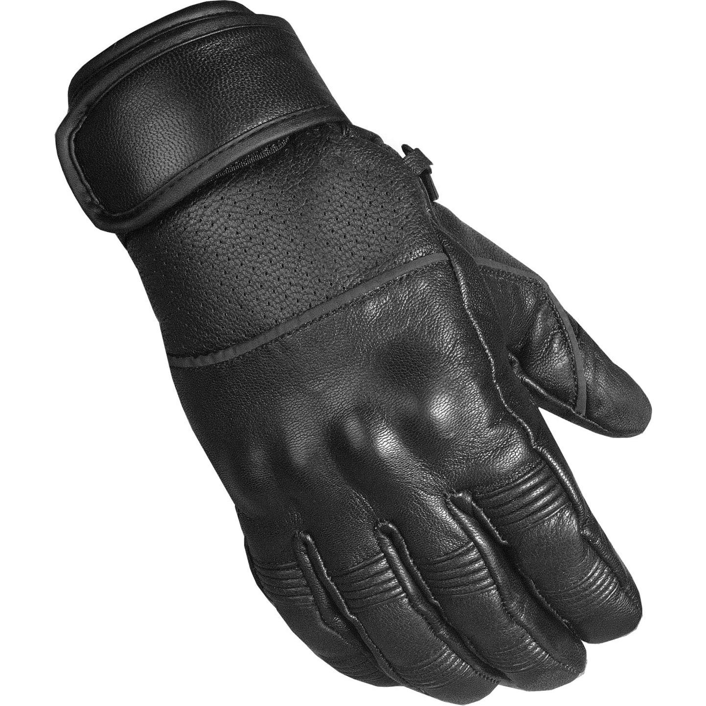 Guantes de Moto Cuero Hombre Jackets 4 Bikes G95 Negro