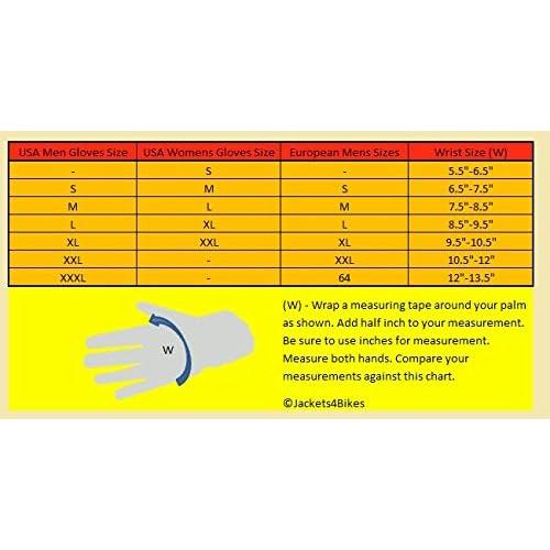 Guantes de Moto Cuero Hombre Jackets 4 Bikes G95 Negro