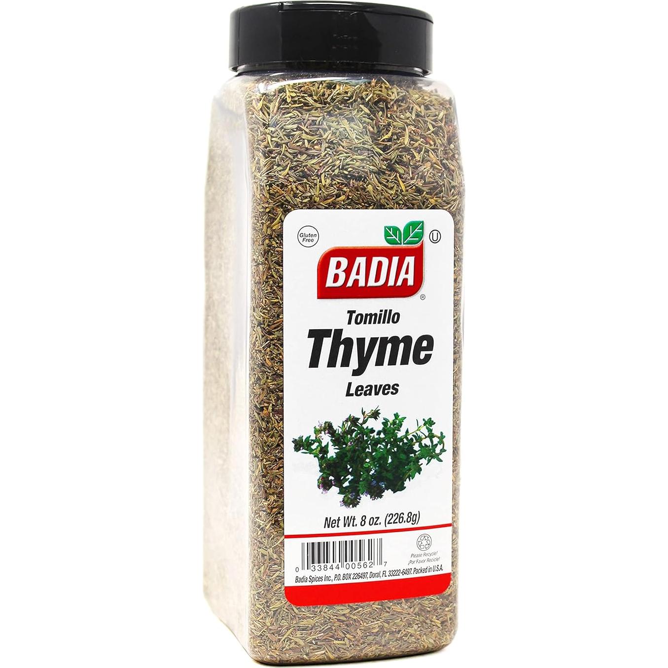 Hojas de Tomillo Secas Badia 226.8g - Paquete de 6