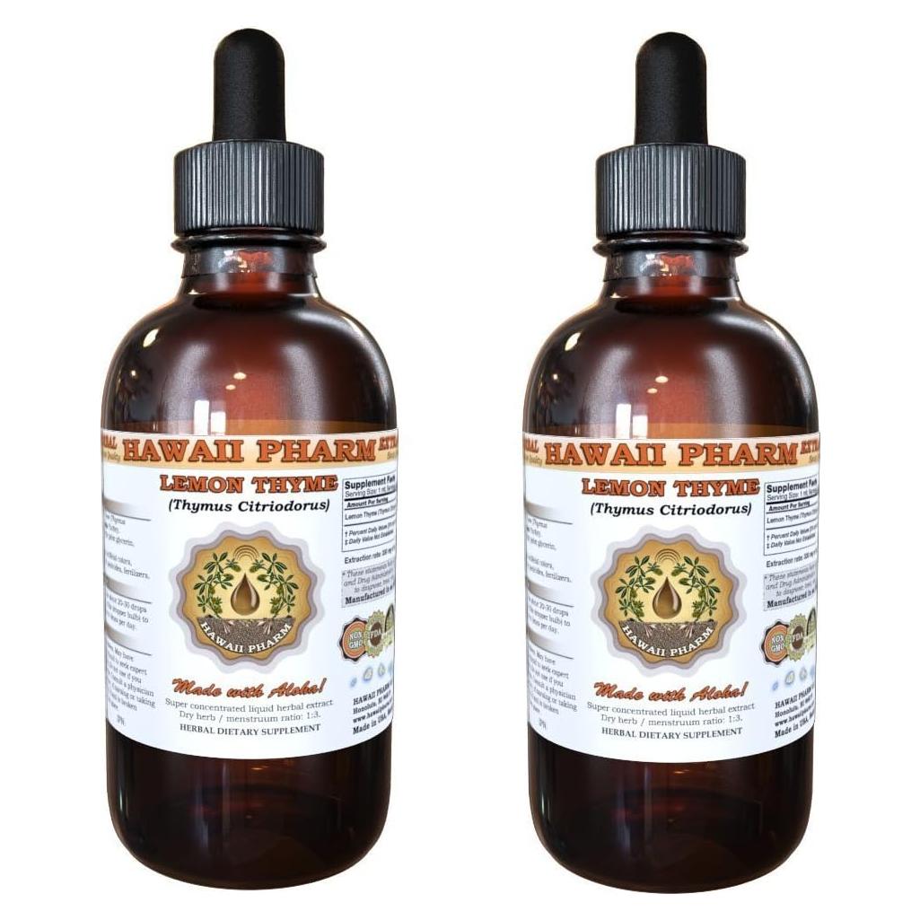 Extracto Líquido de Tomillo Limón HawaiiPharm 2x118 ml