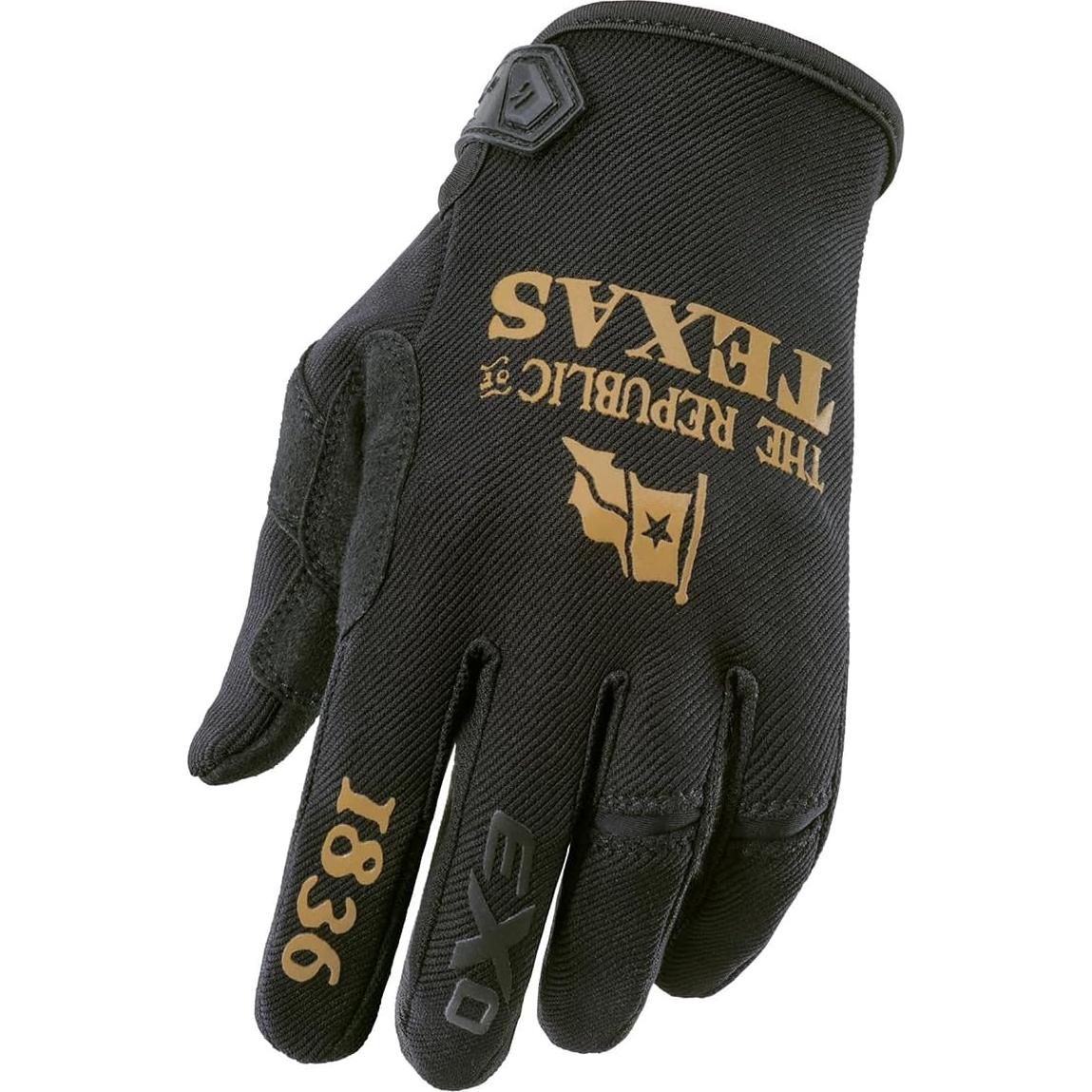 Guantes Moto-Flex ScorpionEXO Táctiles Negro/Dorado 2X
