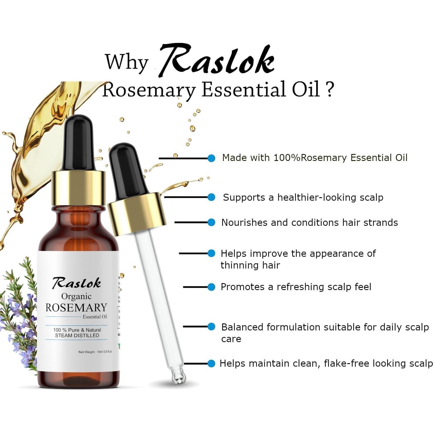 Aceite Esencial de Romero 100% Puro 15 ml - Singal International