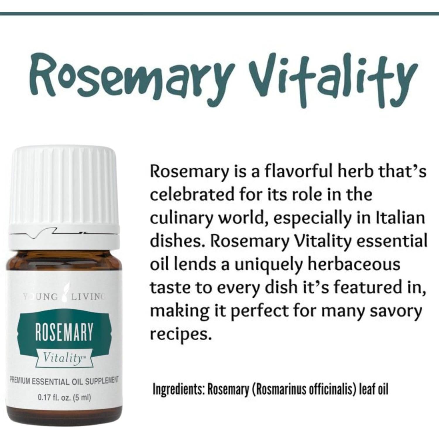 Aceite Esencial de Romero Vitalidad Young Living 5ml