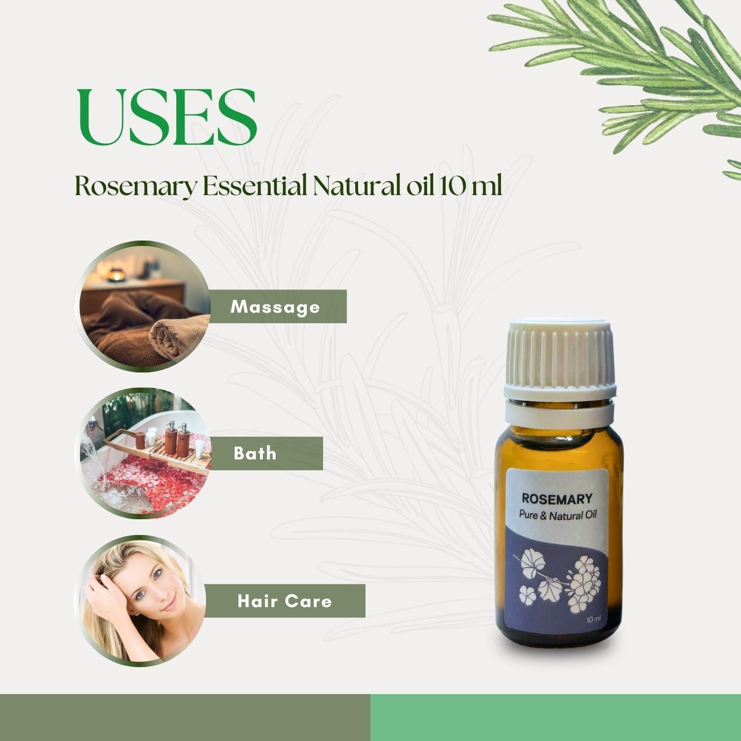 Aceite Esencial de Romero Roots & Above 10 ml Puro Natural