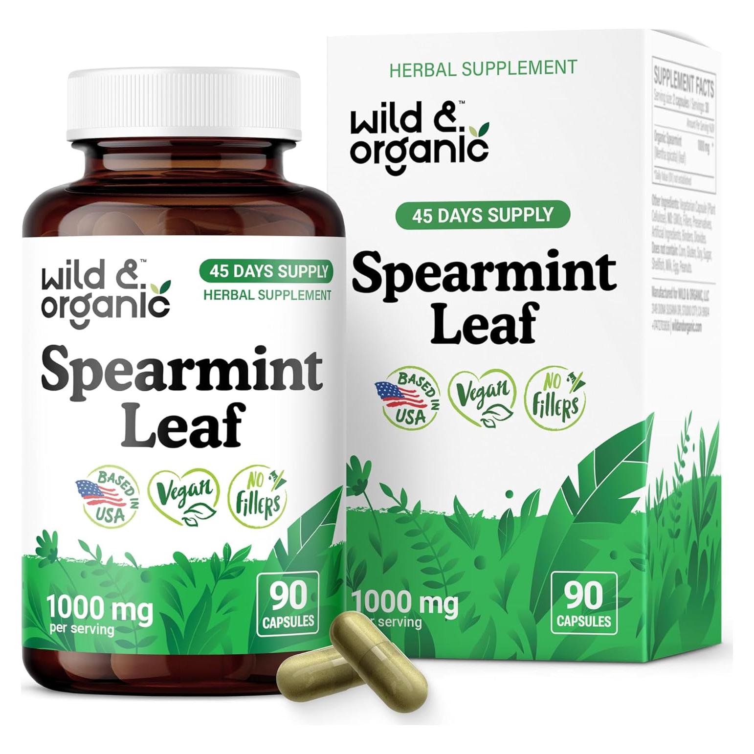 Cápsulas de Menta Verde Silvestre Wild & Organic - 90 Unidades