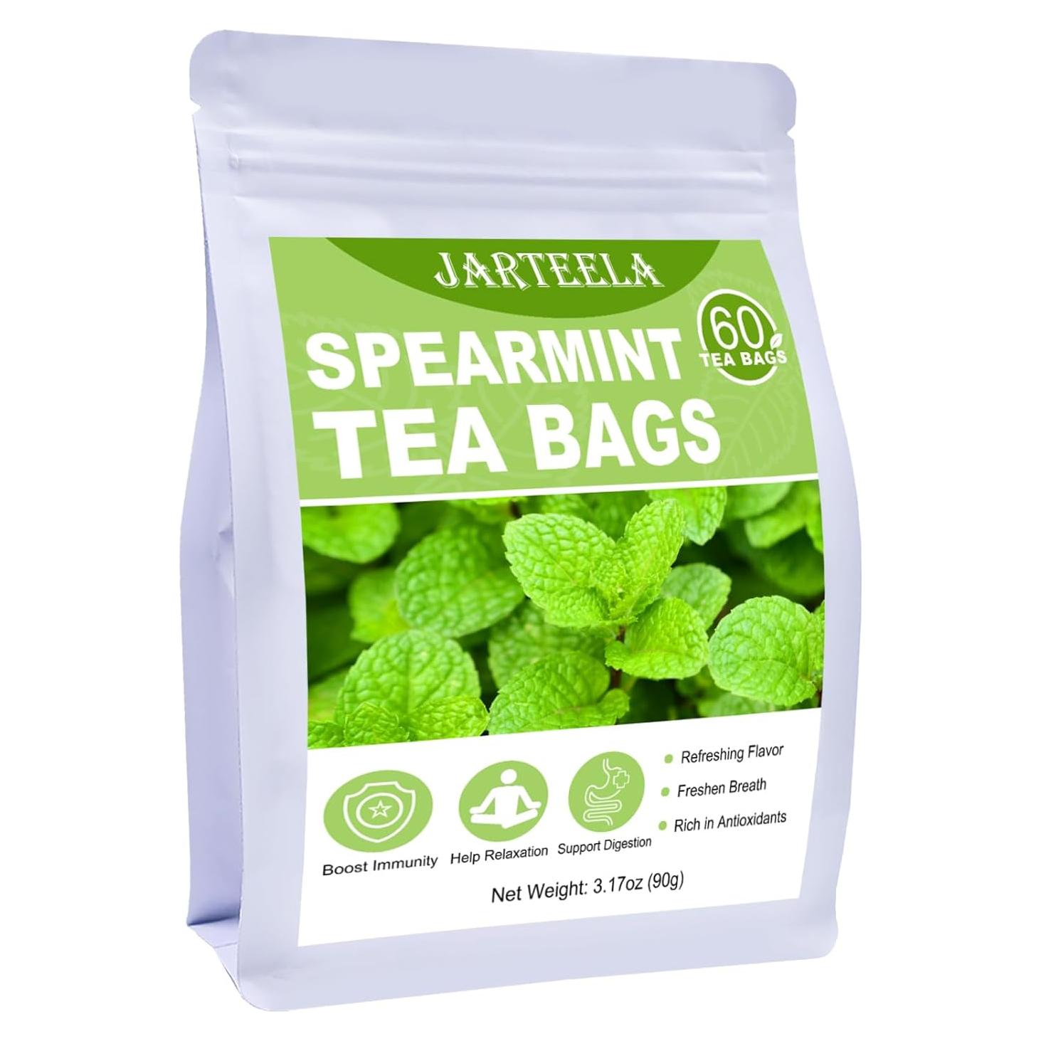 Té de Menta Verde Jarteela 60 Bolsas 1.5g - Herbal Natural