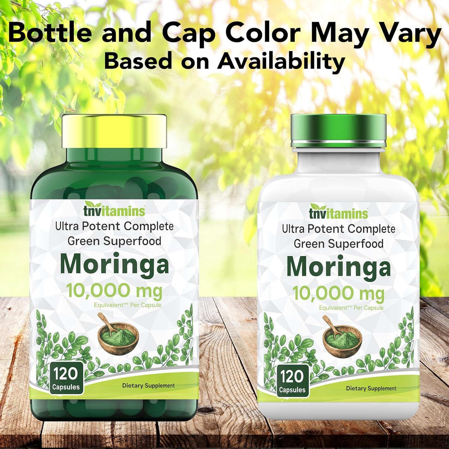 Cápsulas de Moringa 10,000 mg TNVitamins - 120 Unidades