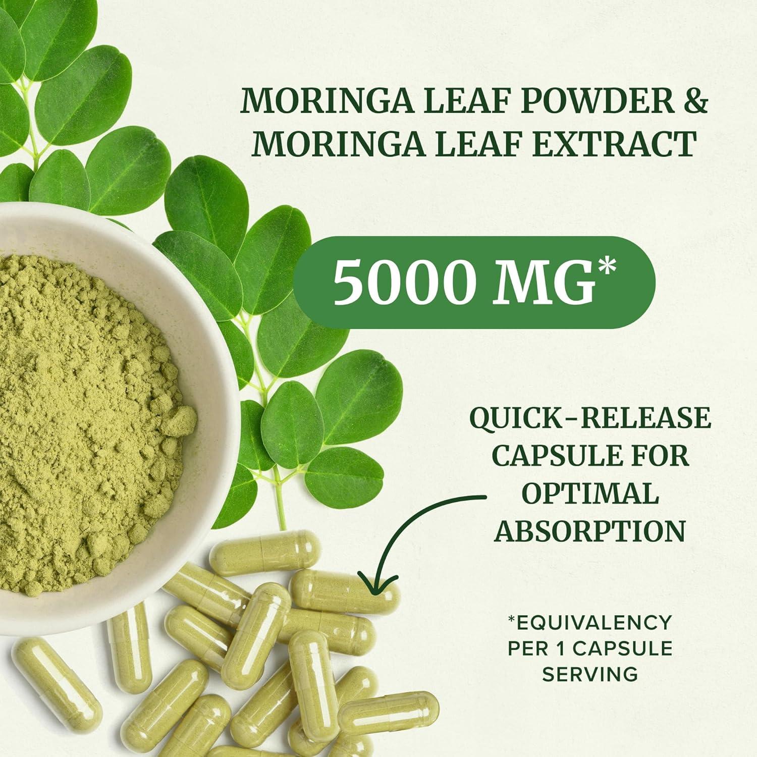 Cápsulas de Moringa Pura 5000mg Nobi Nutrition 60 Unidades