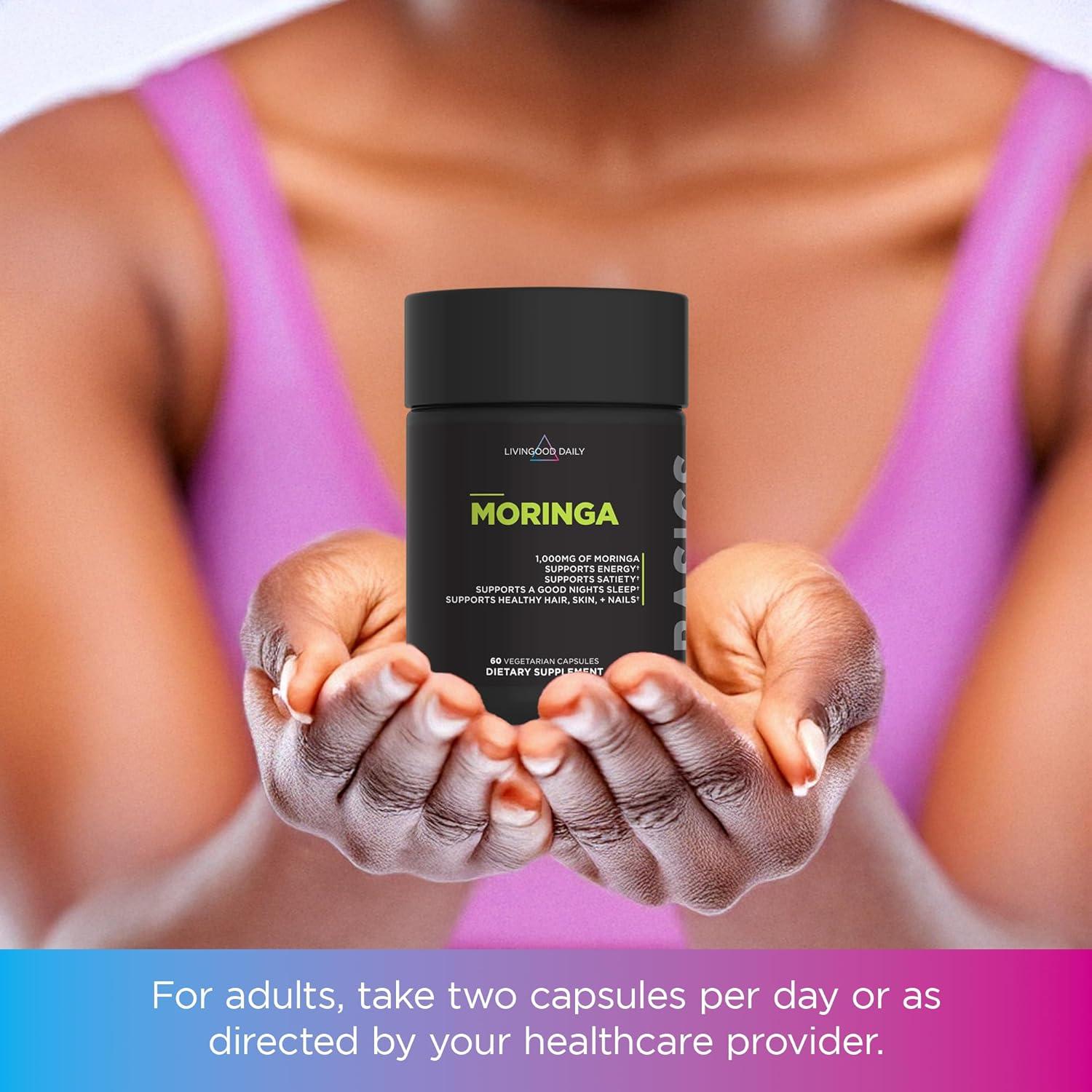 Cápsulas de Moringa Livingood Daily 1000 mg - 60 Unidades