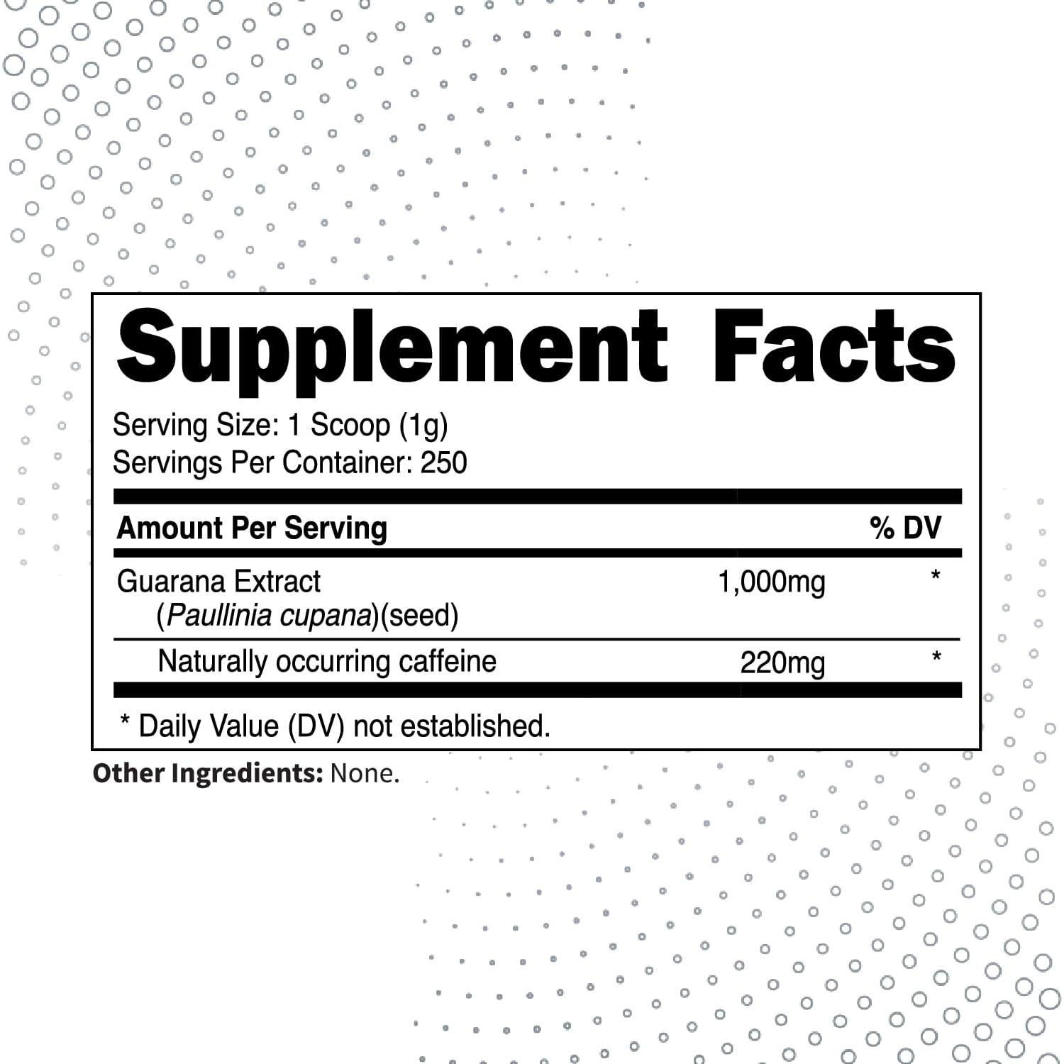 Mezcla de Bebida en Polvo Guaraná Type Zero 250g - 220mg Cafeína