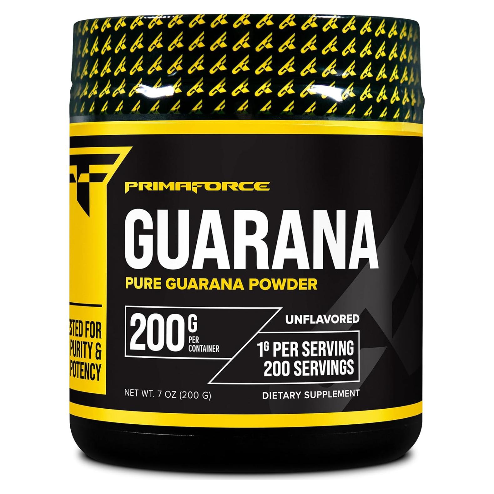 Polvo de Guaraná PrimaForce 200g - 220mg Cafeína Natural