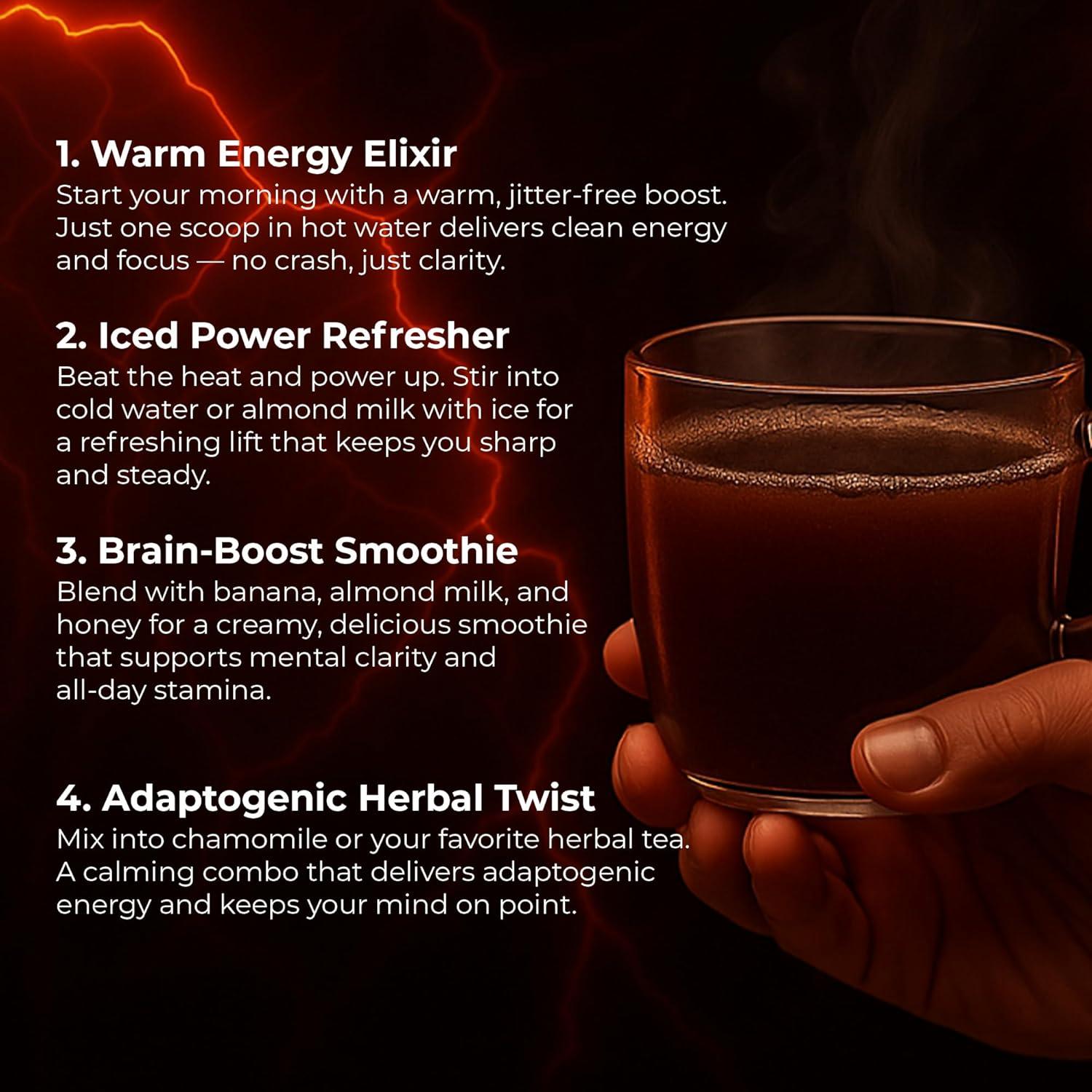 Polvo Energizante Natural Guaraná 1000mg BloomBoost 119g