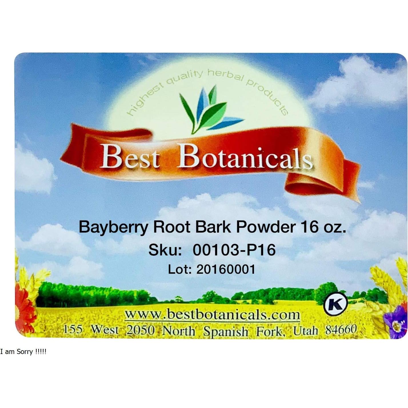 Polvo de Corteza de Raíz de Bayberry 450 g Mejor Botánicos