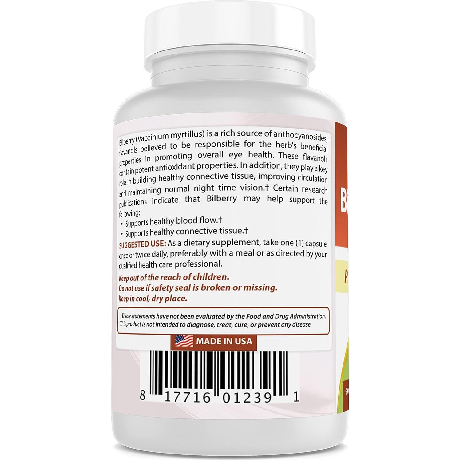 Suplemento Arándano 1000 mg Mejores Naturales 270 Cápsulas
