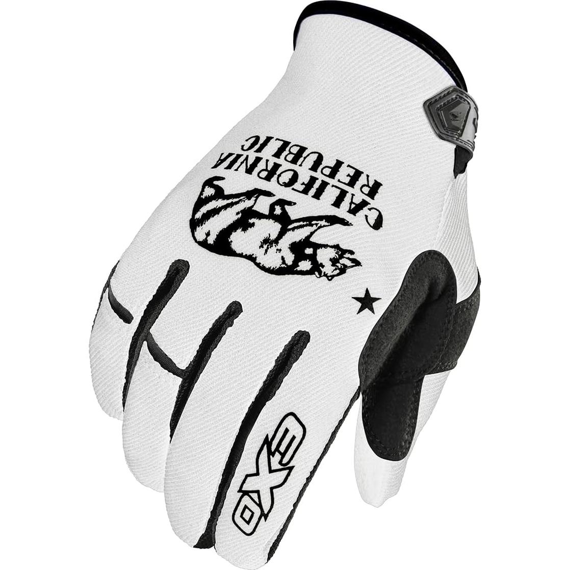 Guantes Moto-Flex ScorpionEXO Táctiles Grande Blanco/Negro