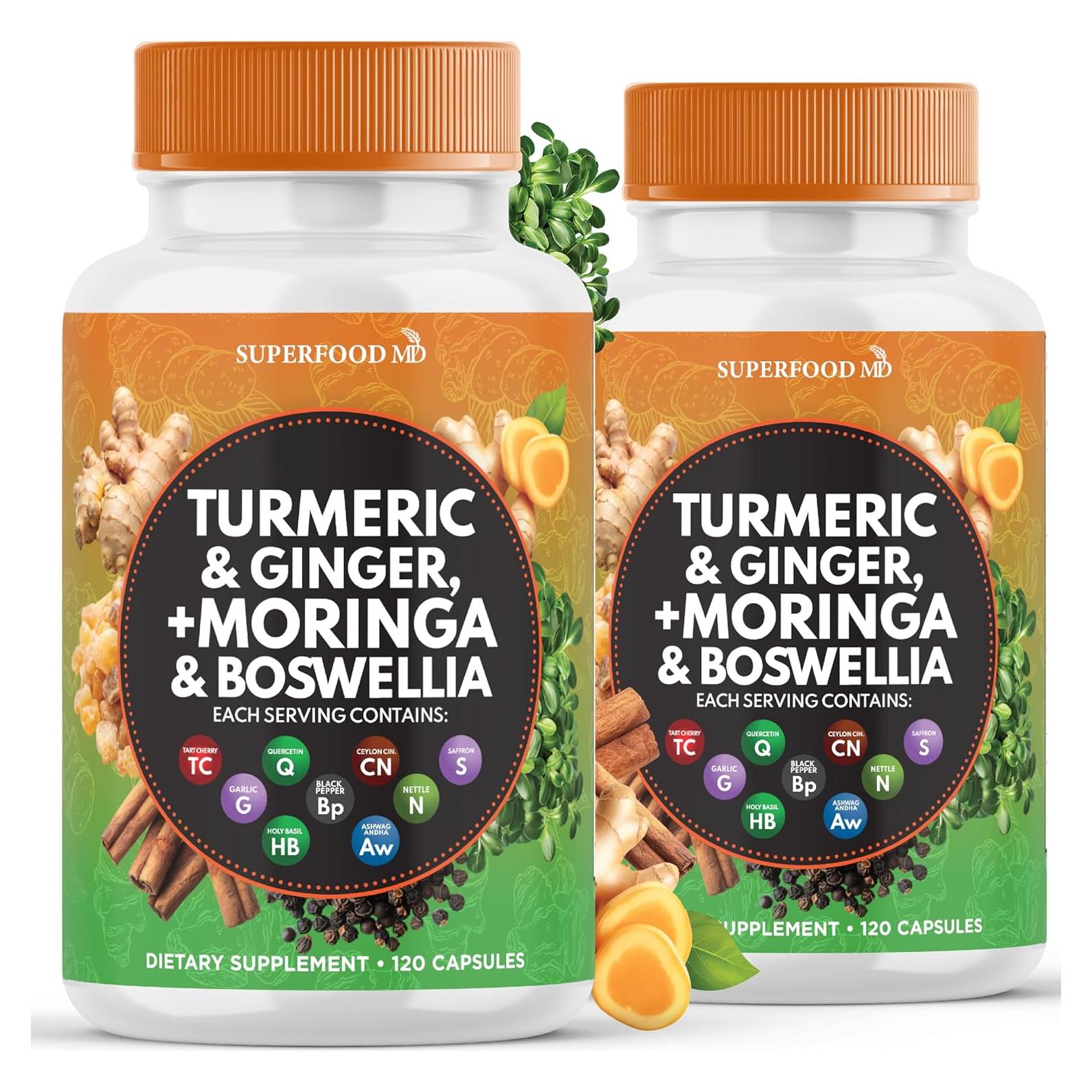 Suplemento Articular Superfood MD 240 Cápsulas Moringa Cúrcuma