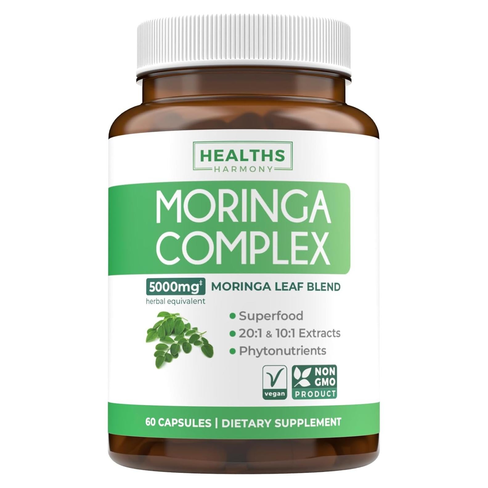 Cápsulas de Moringa Healths Harmony 5000mg 60 Unidades