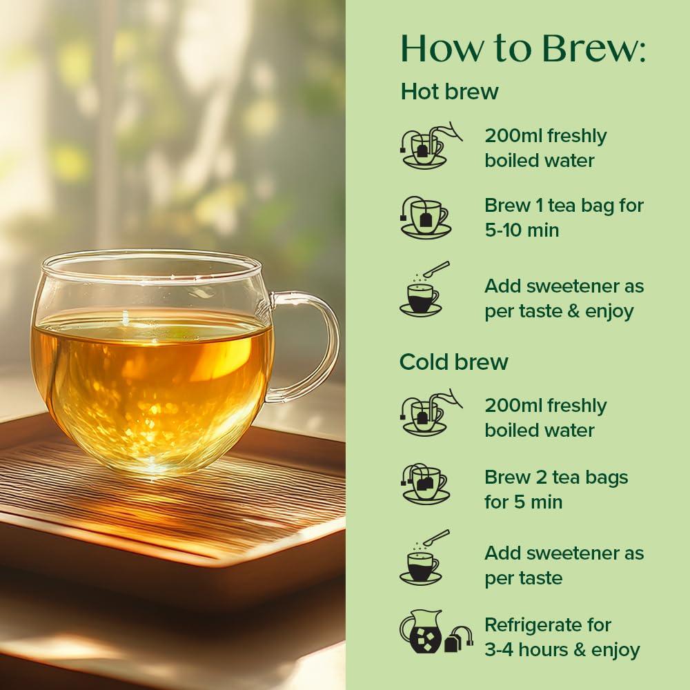 Bolsitas de Té de Moringa VAHDAM 100 Unidades Ecológicas