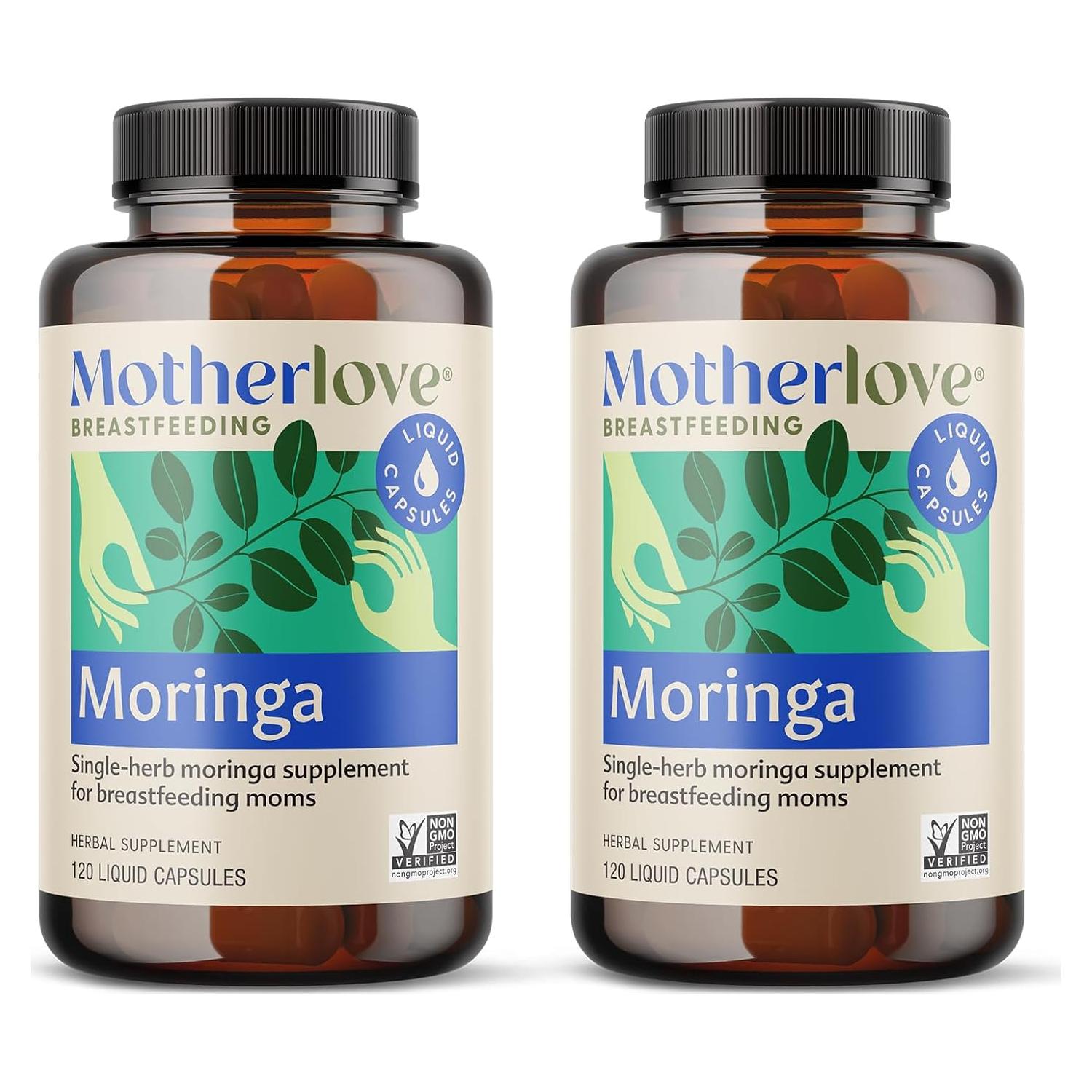 Suplemento de Lactancia Motherlove Moringa 240 Cápsulas Orgánicas