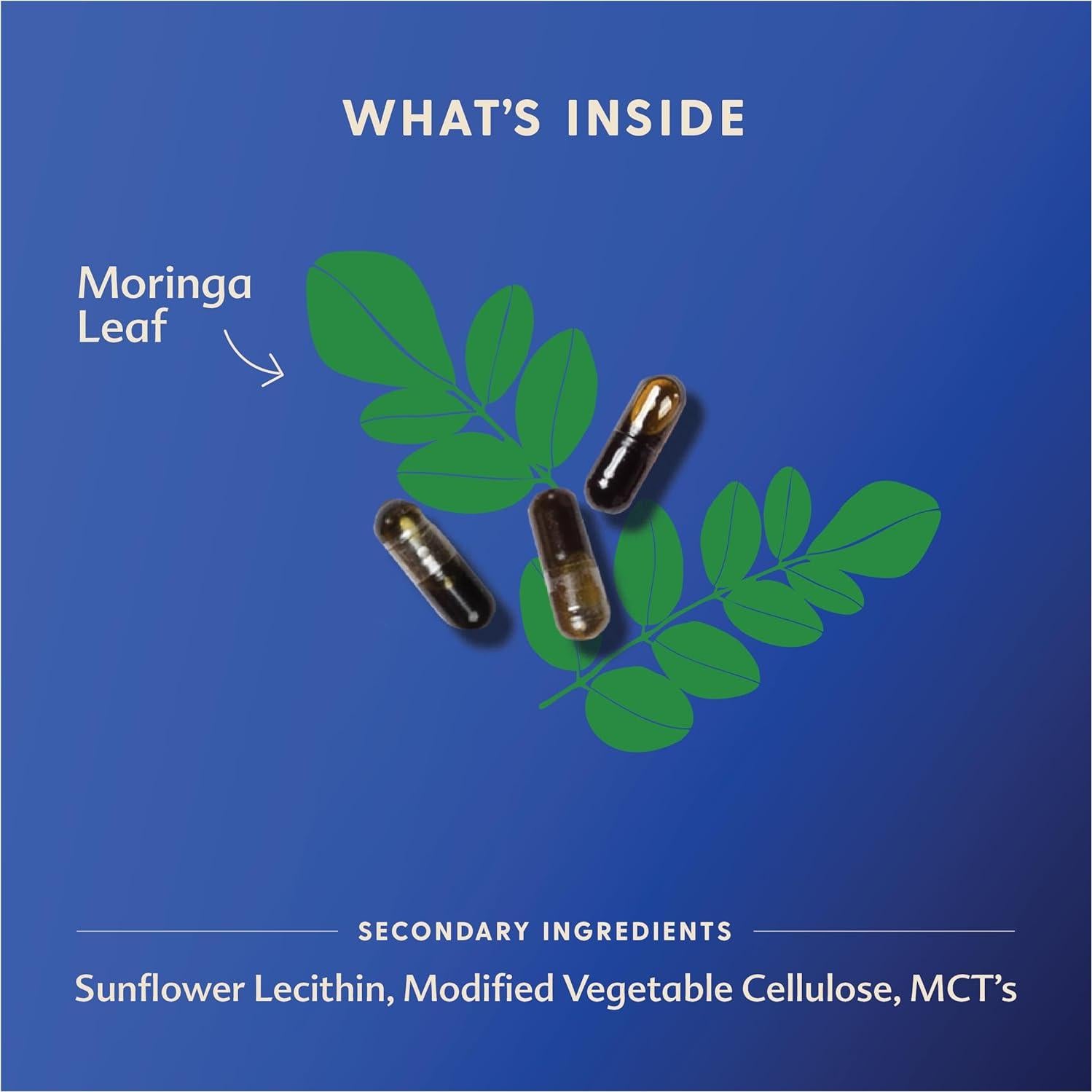 Suplemento de Lactancia Motherlove Moringa 240 Cápsulas Orgánicas